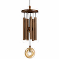 Windspiel 90 cm aus Metall und Holz in Bronze Braun für Innenbereich