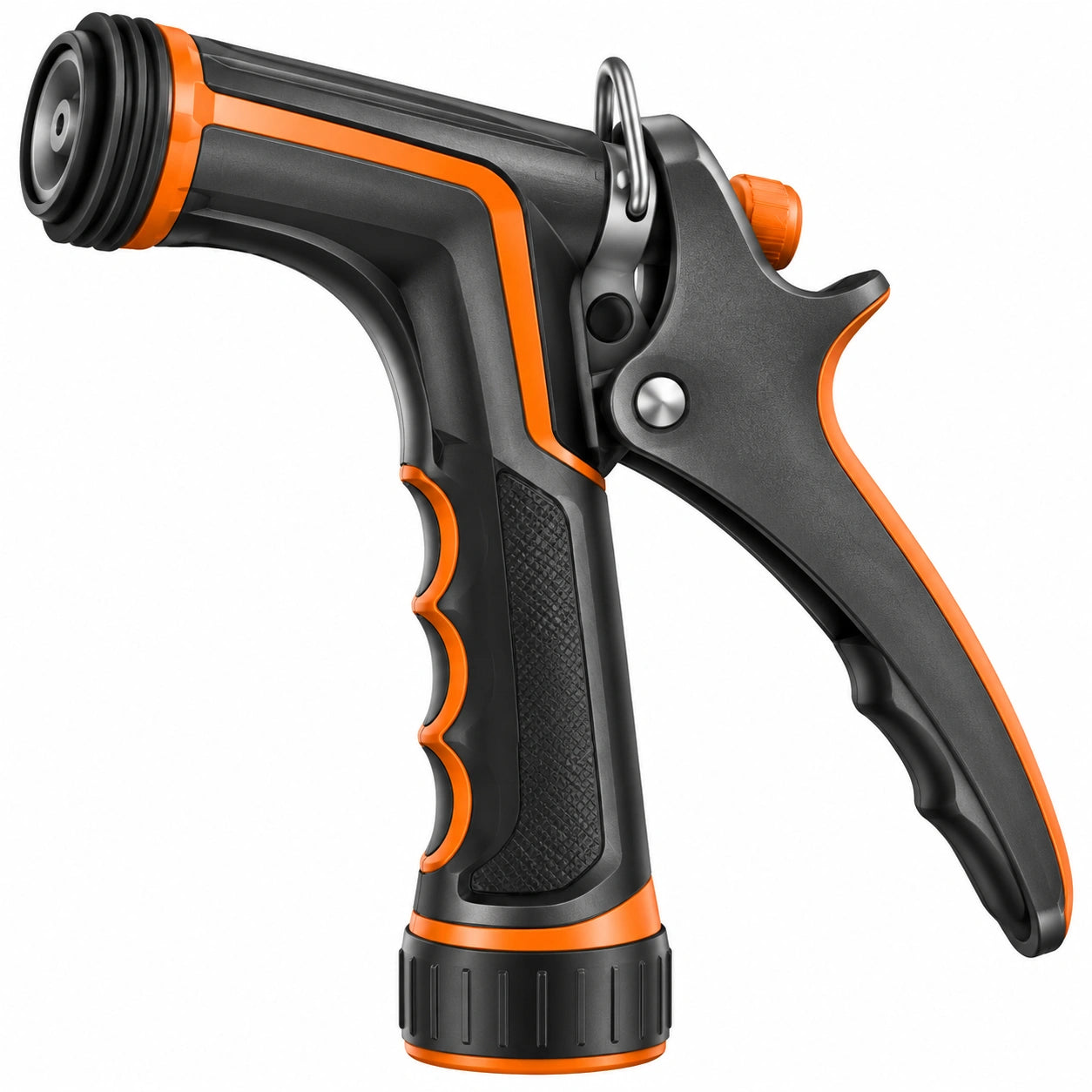 Gartenspritze 20 cm Kunststoff Schwarz Orange verstellbarer Sprühkopf