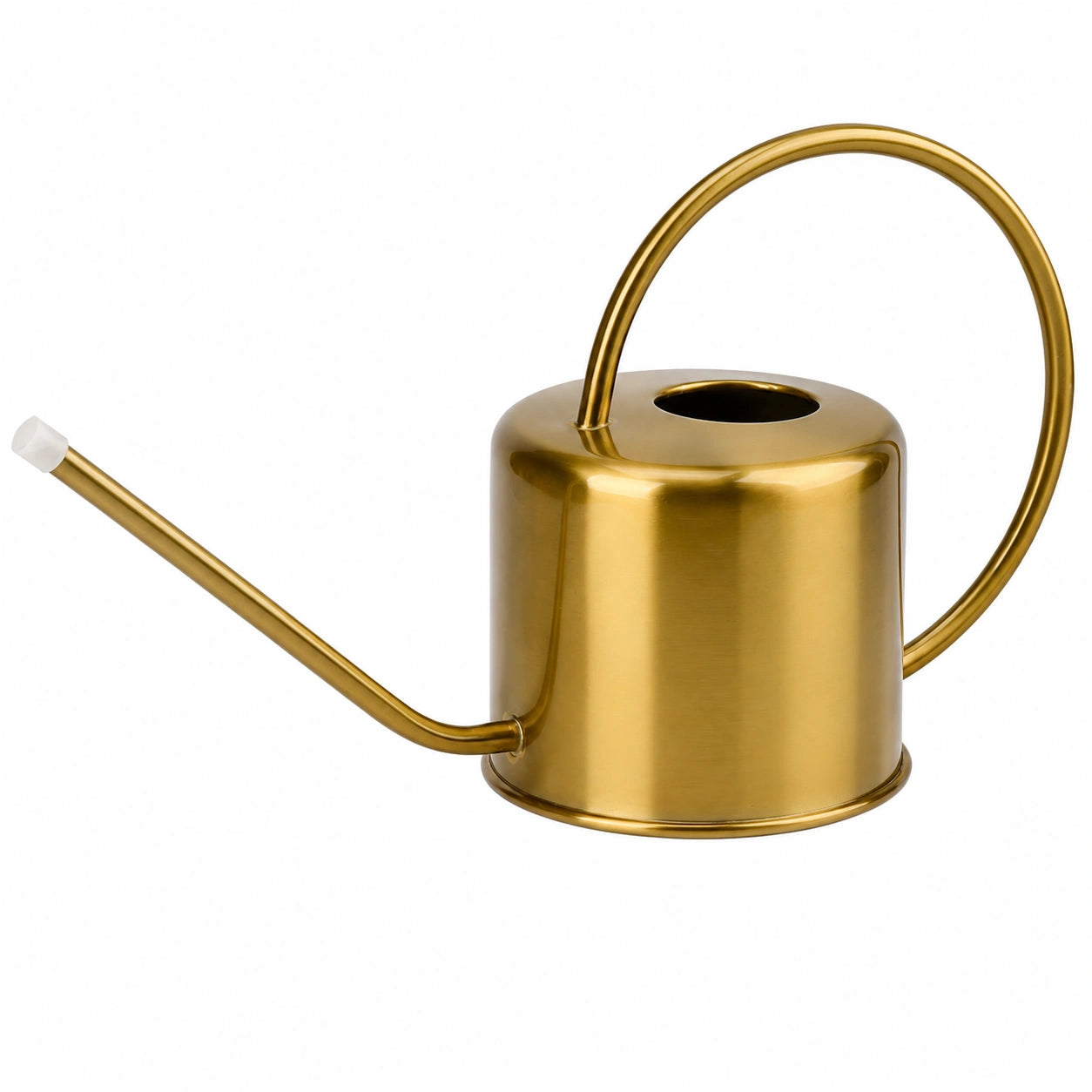 Gießkanne 1.50 L Metall Gold 14 cm - schmaler Ausguss für Pflanzen