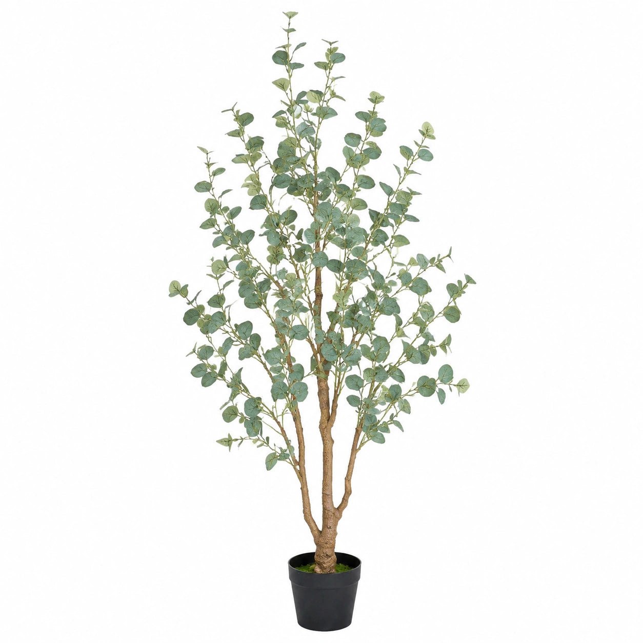 Künstlicher Baum 180 cm aus Kunststoff Grün dekorativ für Innenräume