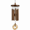 Windspiel 90 cm aus Metall und Holz in Bronze Braun für Innenbereich
