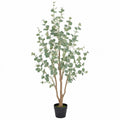 Künstlicher Baum 180 cm aus Kunststoff Grün dekorativ für Innenräume