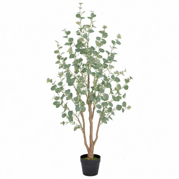 Künstlicher Baum 180 cm aus Kunststoff Grün dekorativ für Innenräume